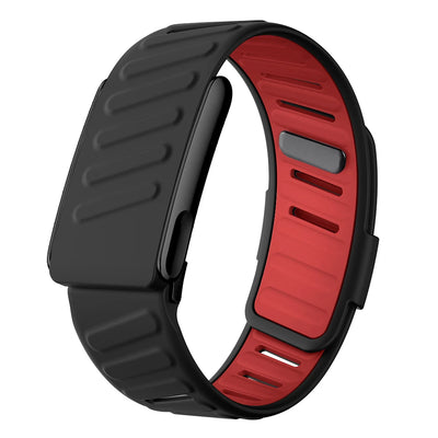 PULSE — bracelet silicone noir et rouge pour WHOOP 5.0 / MG